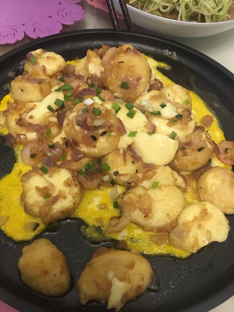 铁板海鲜日本豆腐 Seafood with Japanese Dofu