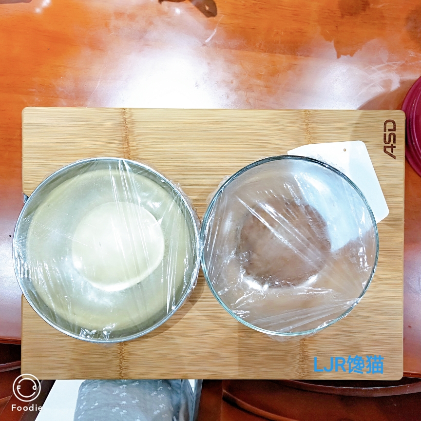 颜值超高又美味的牛奶可可大理石土司的做法 步骤3
