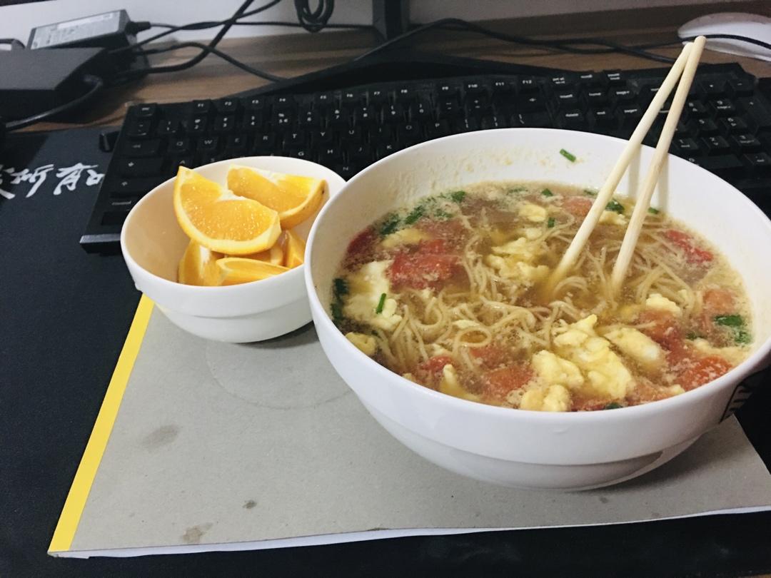 简单快手的番茄鸡蛋面