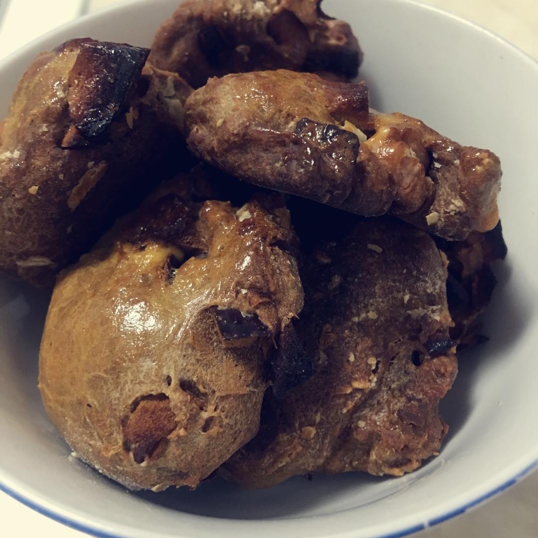 红枣红糖核桃饼干