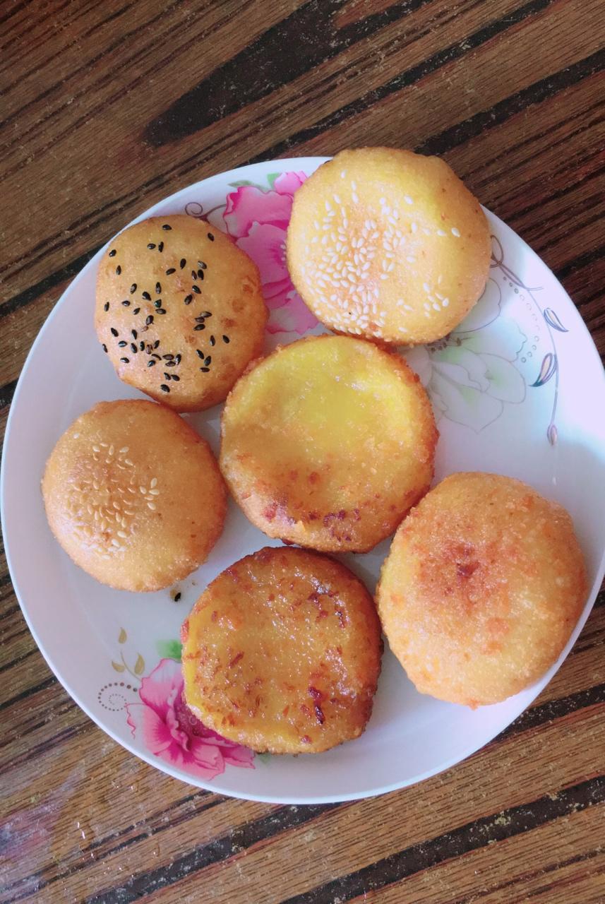 雪花南瓜饼