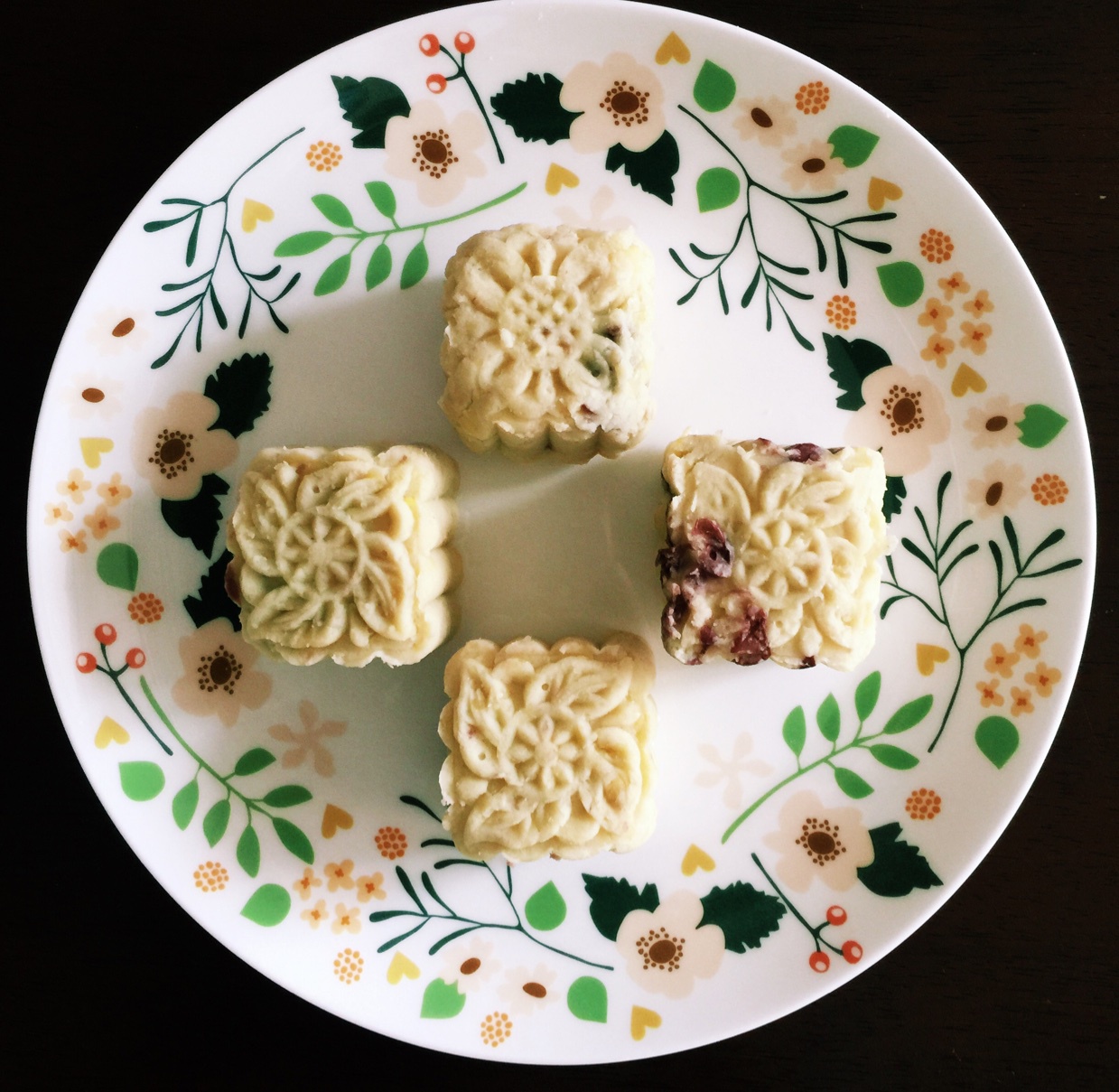 蜜豆馅绿豆糕（无油版）