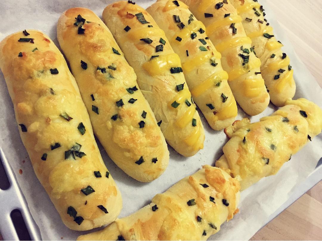 香葱芝士面包（一次发酵）