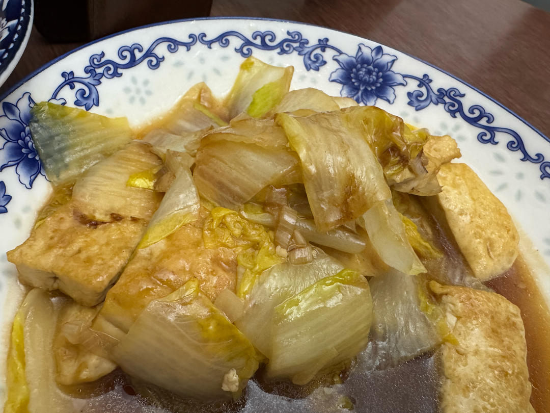 豆腐焖白菜