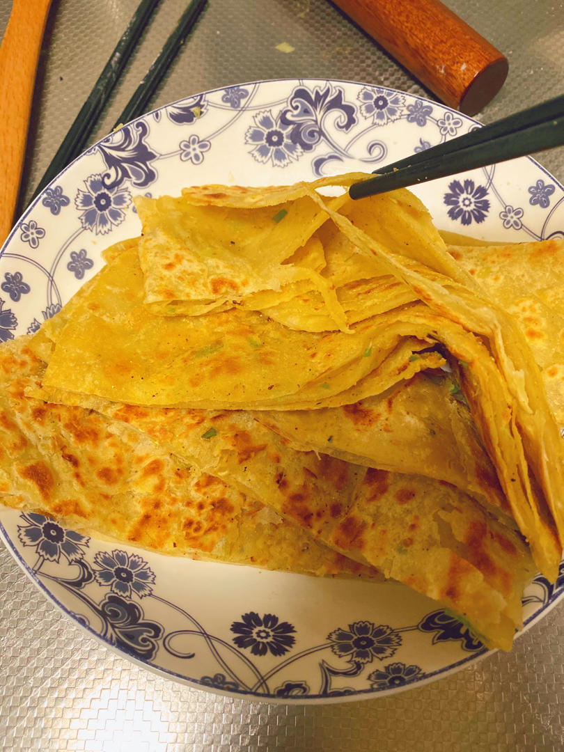 超薄超软千层、干烙葱花饼&上海葱油饼