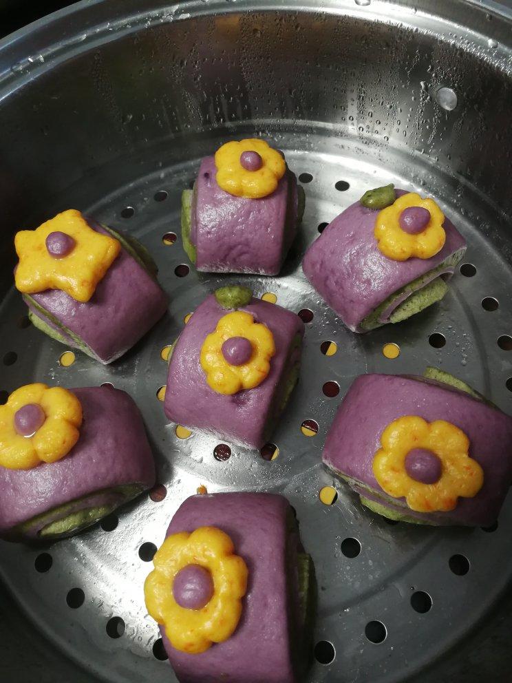 颜值担当：紫薯双色馒头