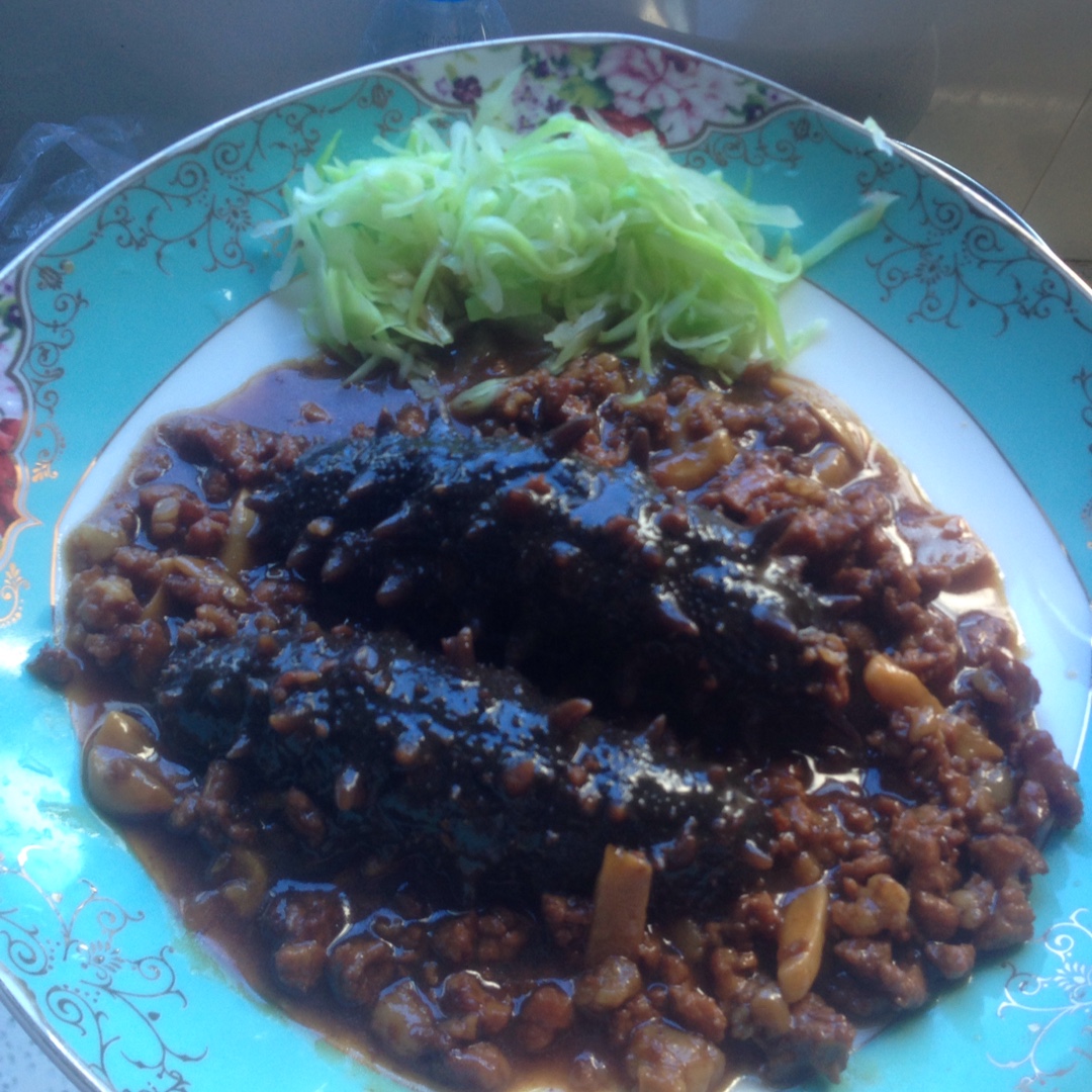 肉末烧海参
