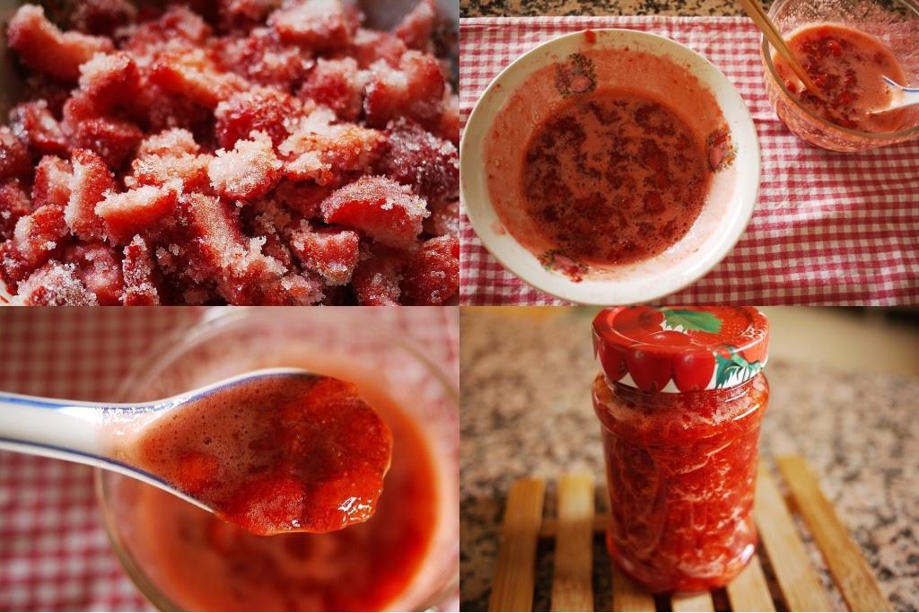 微波自制草莓酱的做法