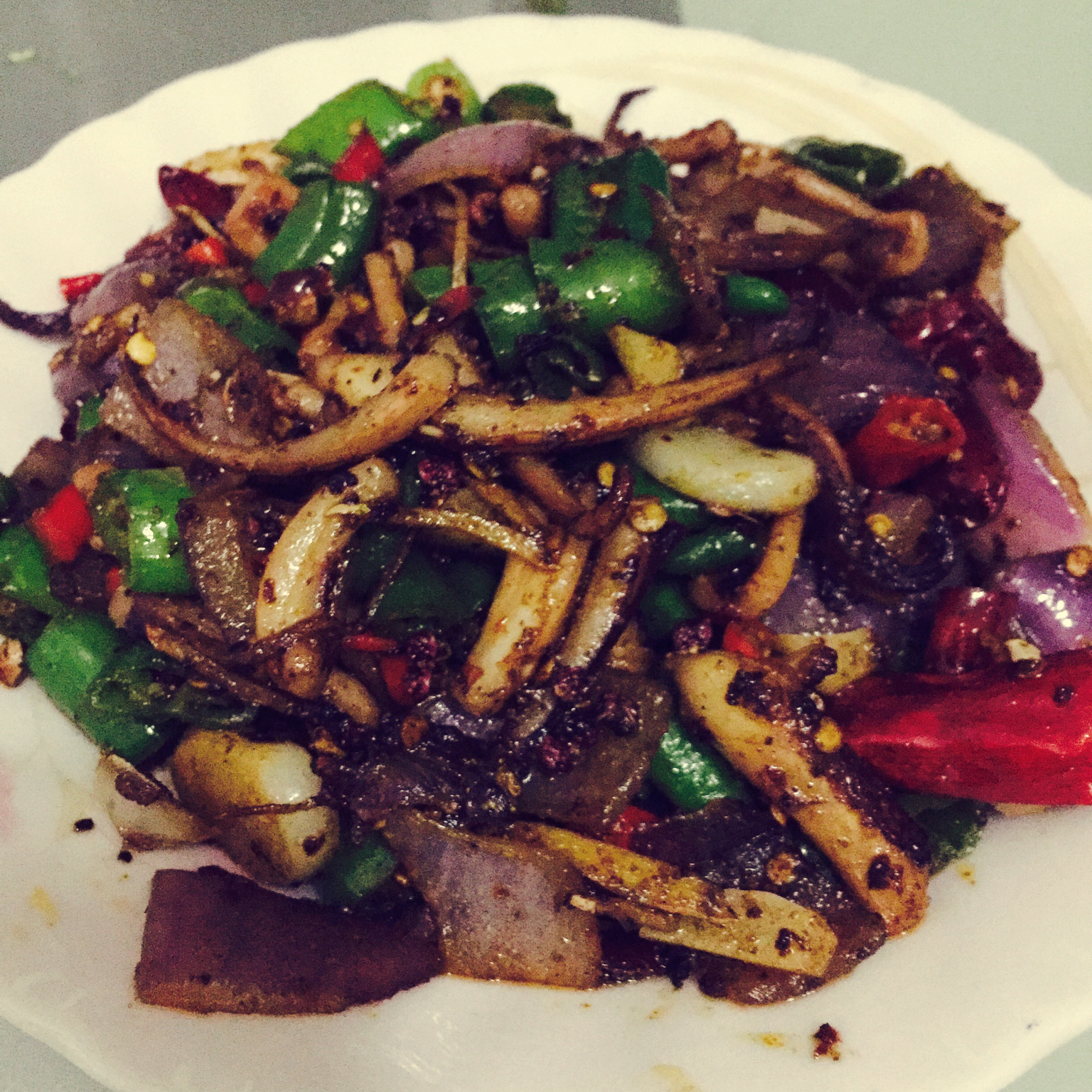 麻辣鱿鱼