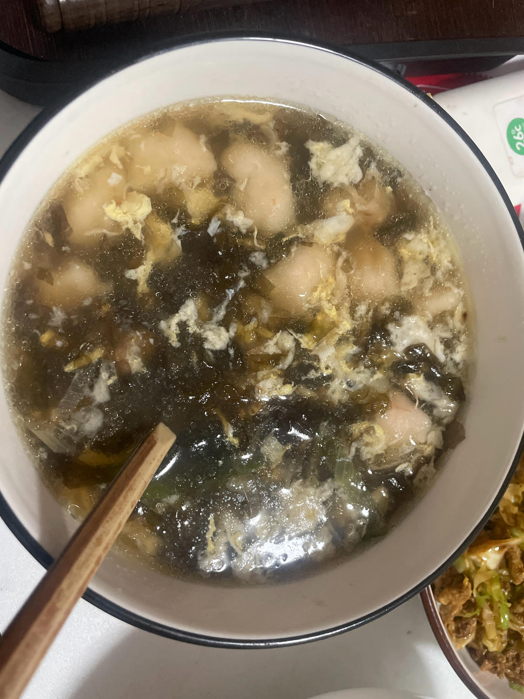 低卡鲜美的紫菜虾滑汤！好喝不胖减脂餐