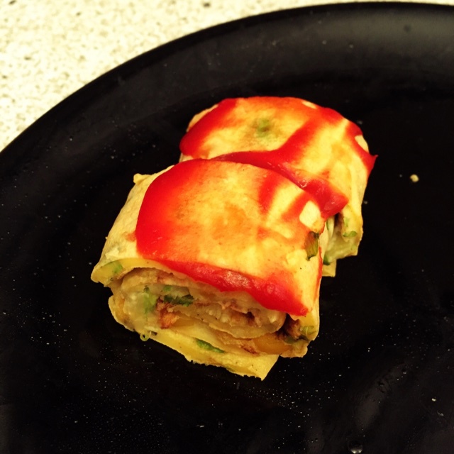 #爱自己，好好吃早餐# 十分钟搞定【芝士蔬菜鸡蛋饼】