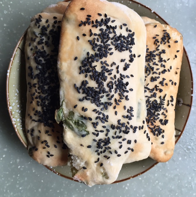 葱香油酥烧饼