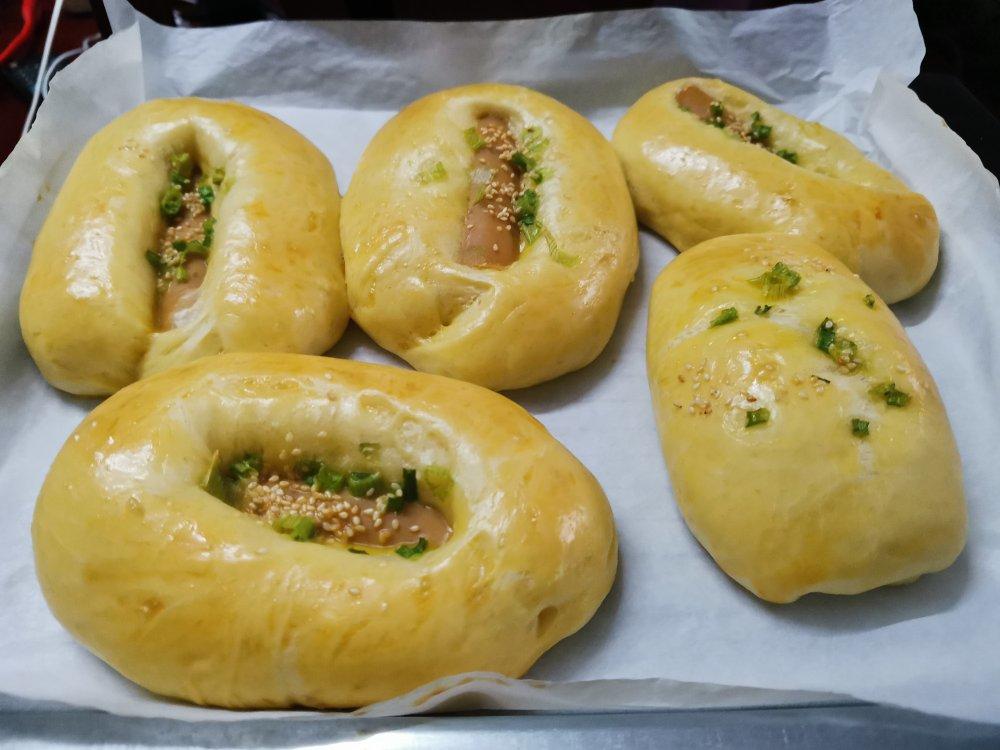 香葱火腿肉松面包