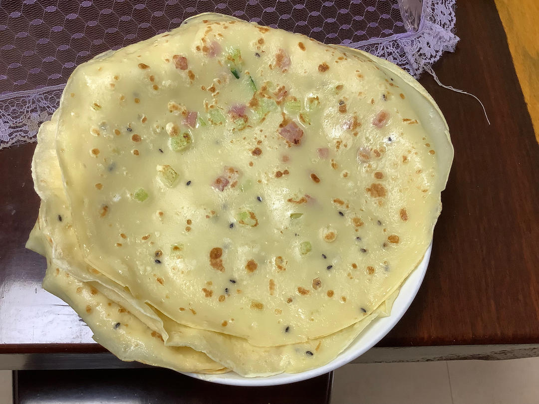 简单快手蔬菜鸡蛋煎饼