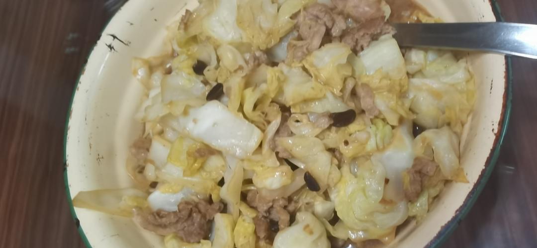 简易版肉沫圆白菜