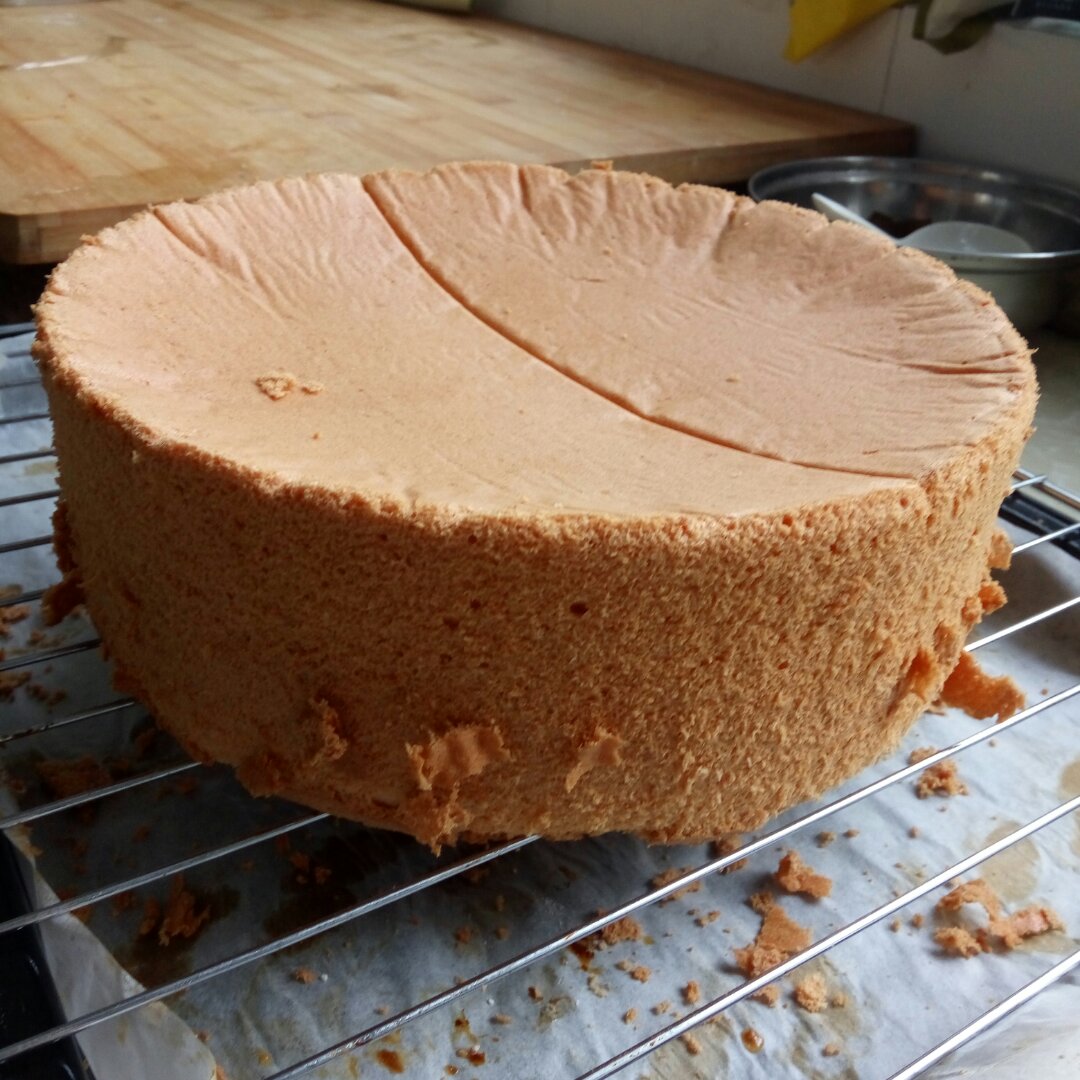 八寸戚风蛋糕（生日蛋糕坯）附六寸配单