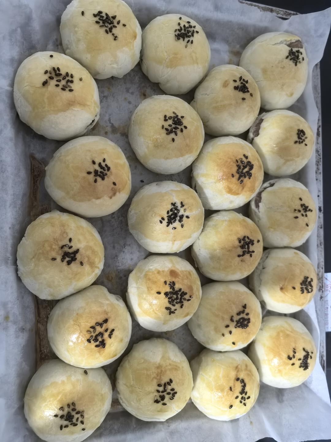 麻薯蛋黄酥的做法 步骤3