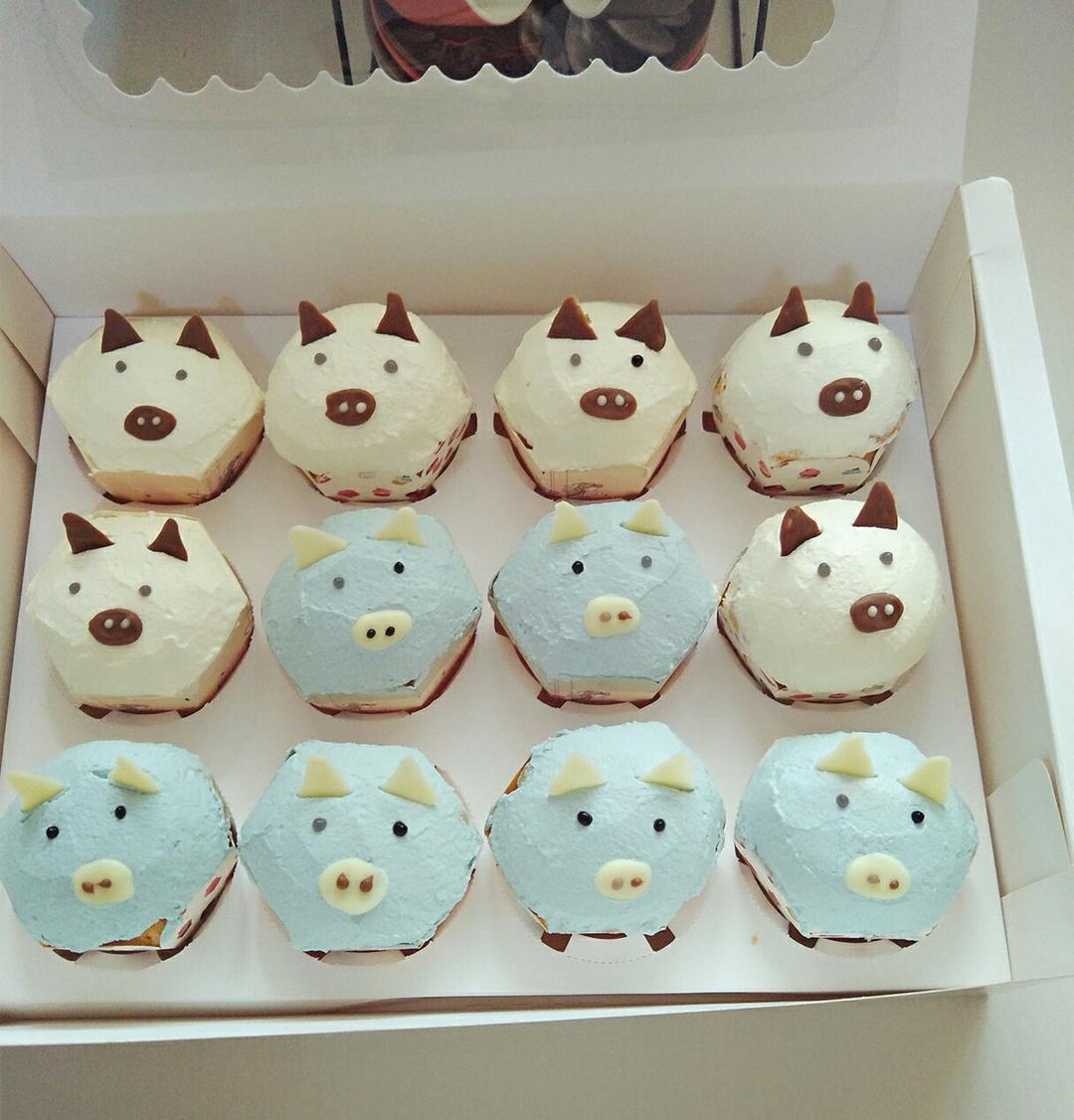 萌萌哒动物型cup cake