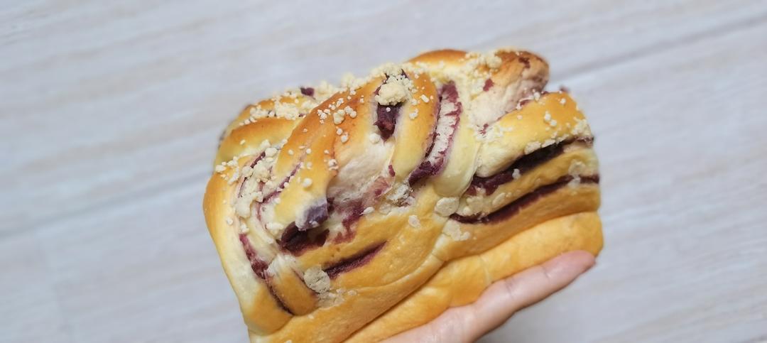 波兰种基础面团，焦糖奶酥绵吐司