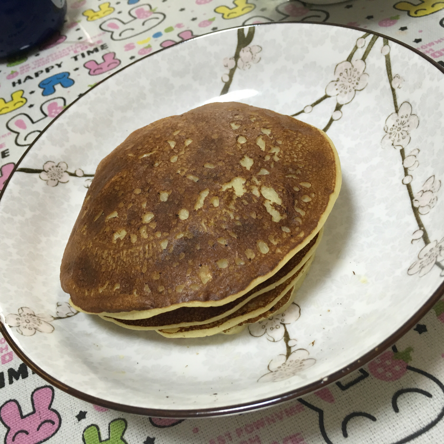 【减脂早餐】无油香蕉松饼（超简单）