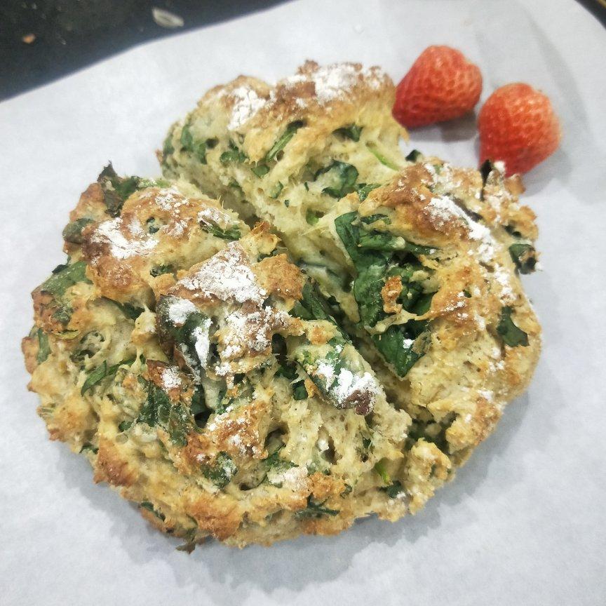 菠菜南瓜奶酪丹波面包丨健康·烘焙