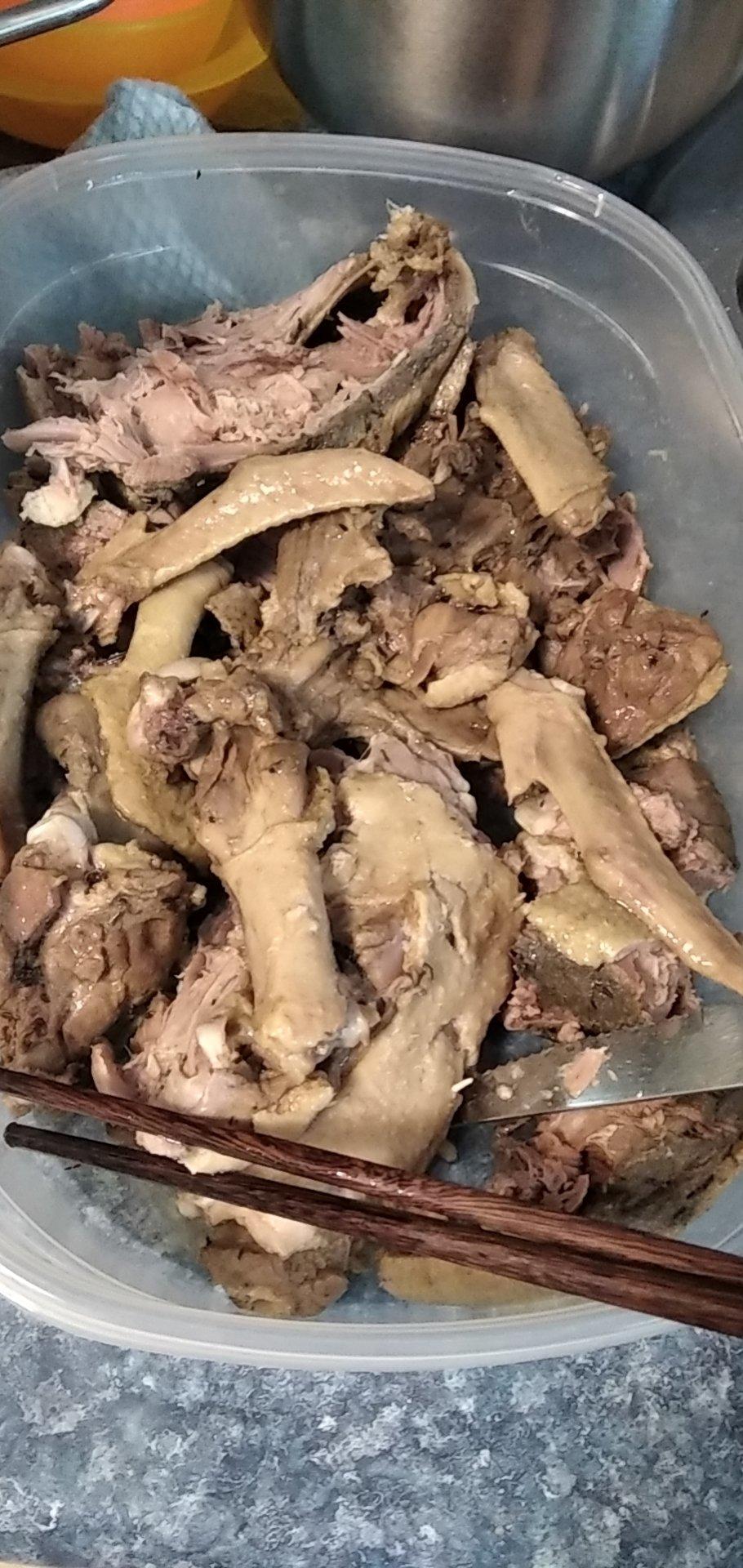 首次成功的盐水鸭腿