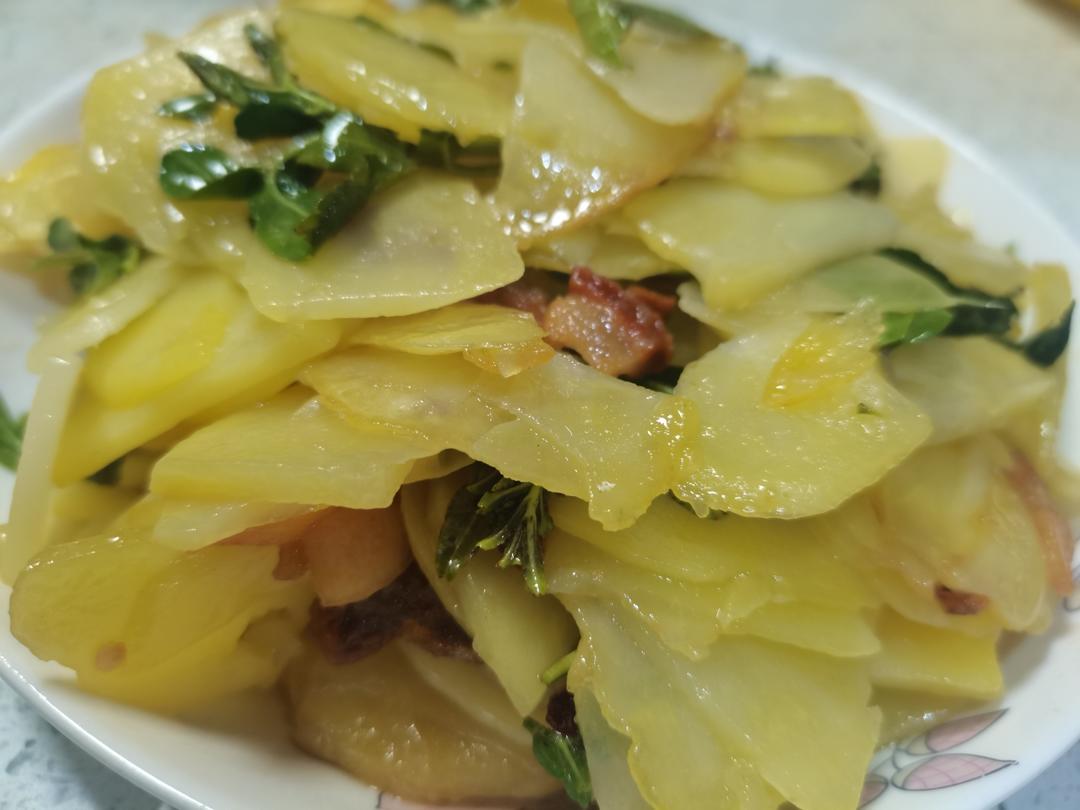 花椒叶炒土豆片