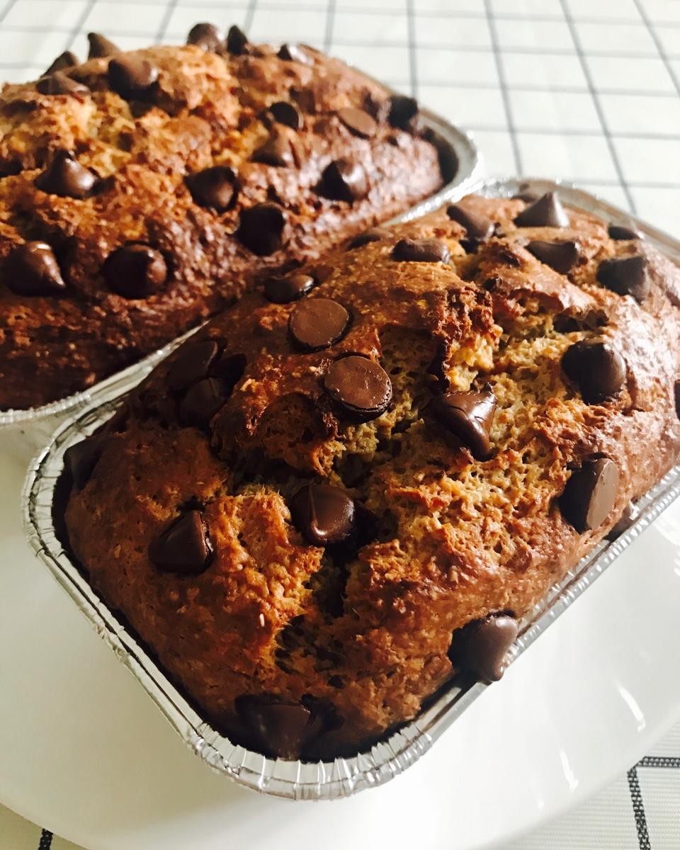 100%全谷物香蕉快手面包丨健康·烘焙