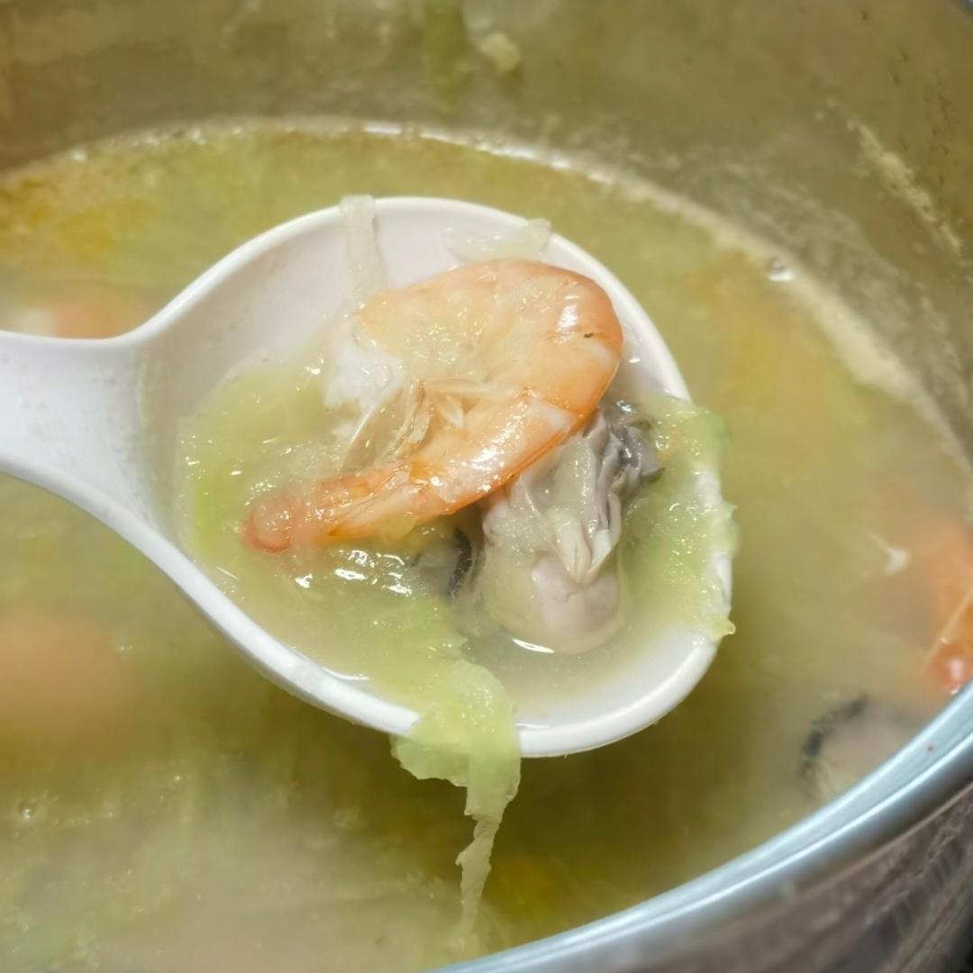 萝卜丝鲜虾汤
