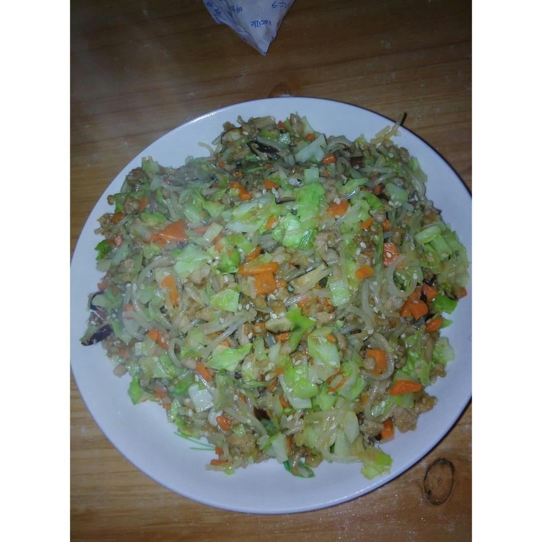 黄豆芽炒粉