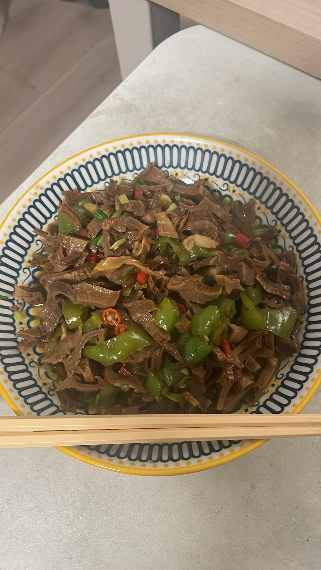 青椒炒笋干