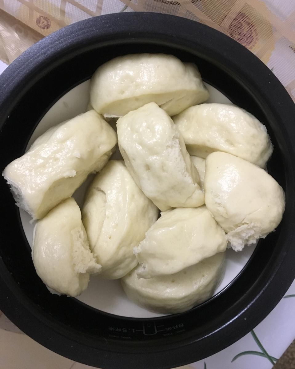 纯手工奶香馒头【无泡打粉，无添加】