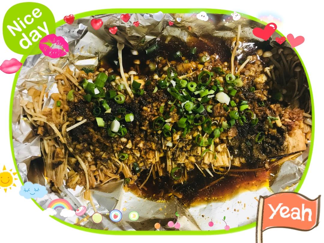 蒜蓉孜然烤金针菇