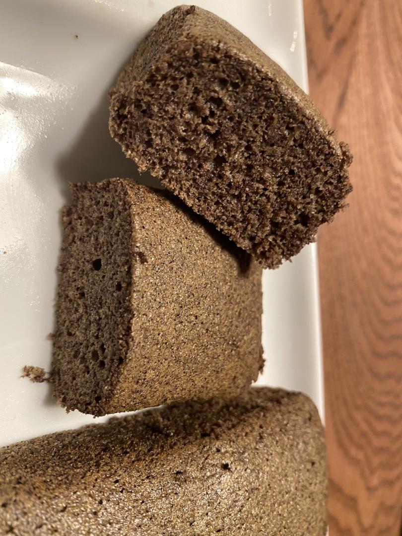 健康养生蒸黑米戚风蛋糕