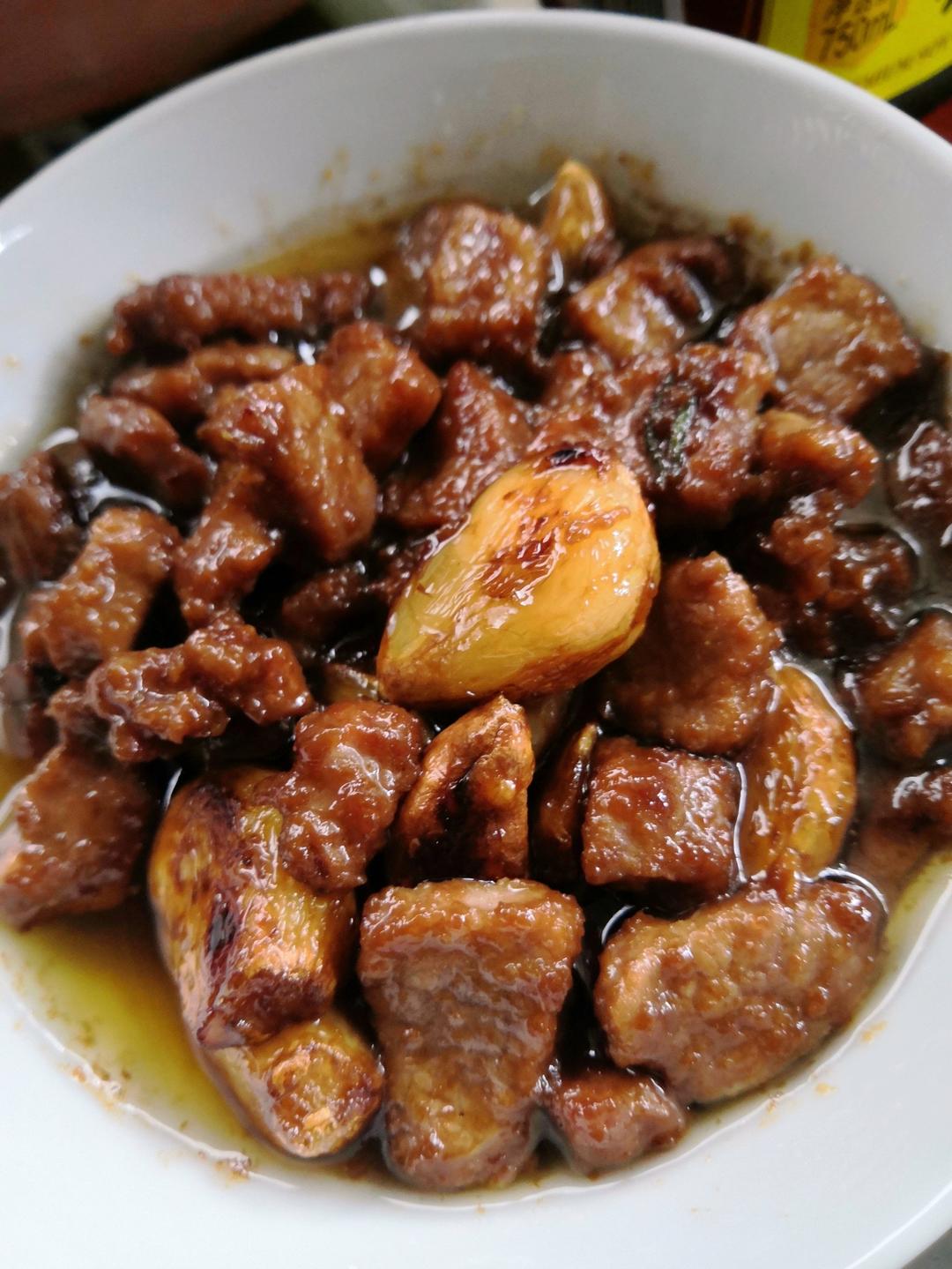 黑蒜子牛肉粒