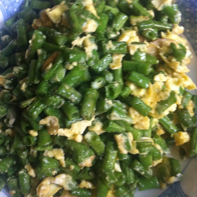 豆角粒炒蛋