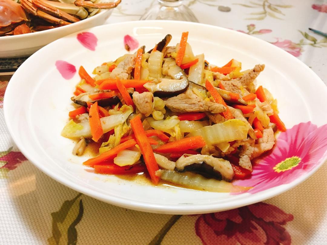 三丝炒大白菜