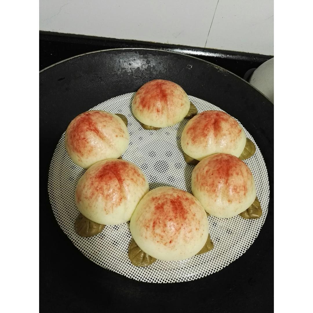 寿桃馒头（水蜜桃馒头）