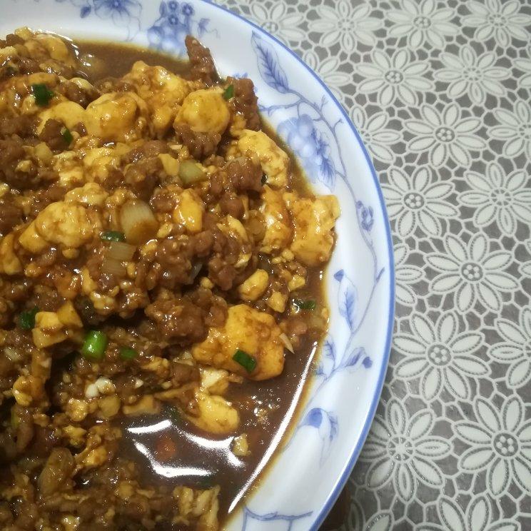 蒜香肉末烧豆腐