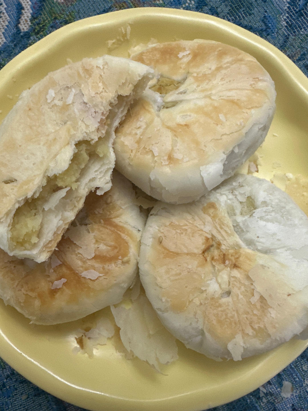 不翻车的酥皮绿豆饼（小美版）