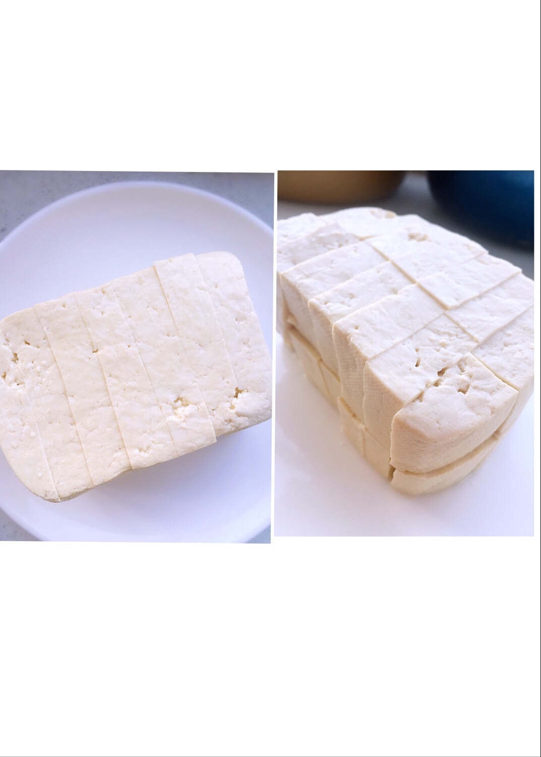 豆腐蘸蒜泥（豆腐最简单好吃的吃法）的做法 步骤2