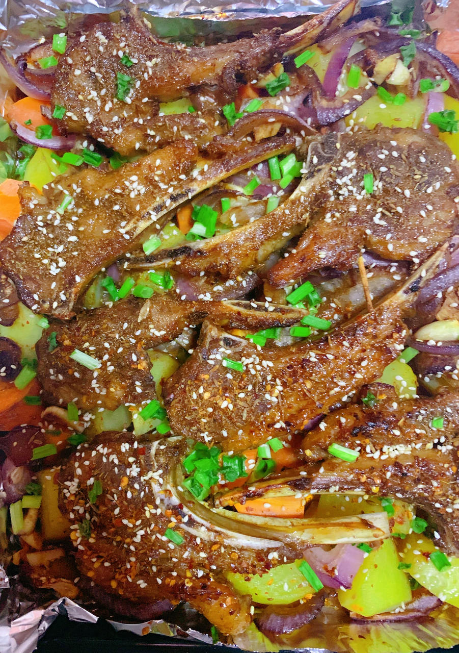 超好吃的烤羊排烤箱版