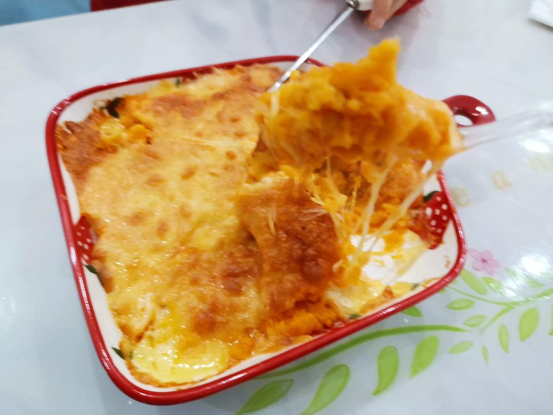 奶香芝士焗红薯