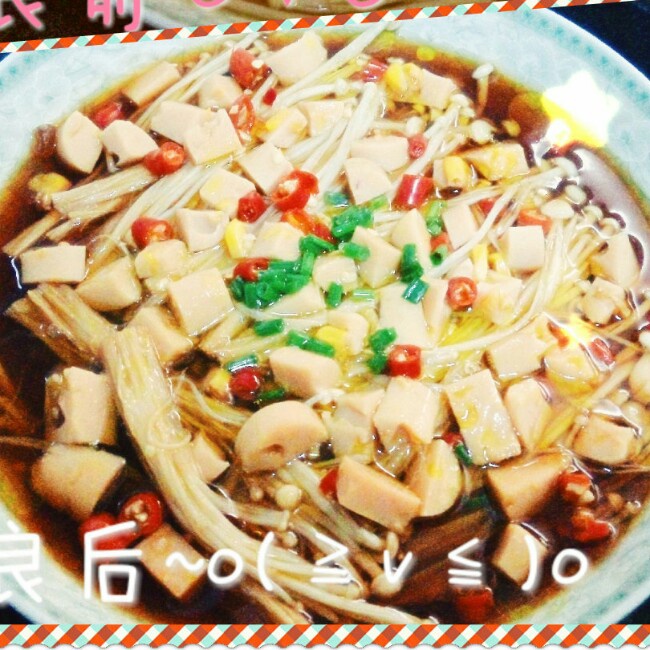油泼金针菇