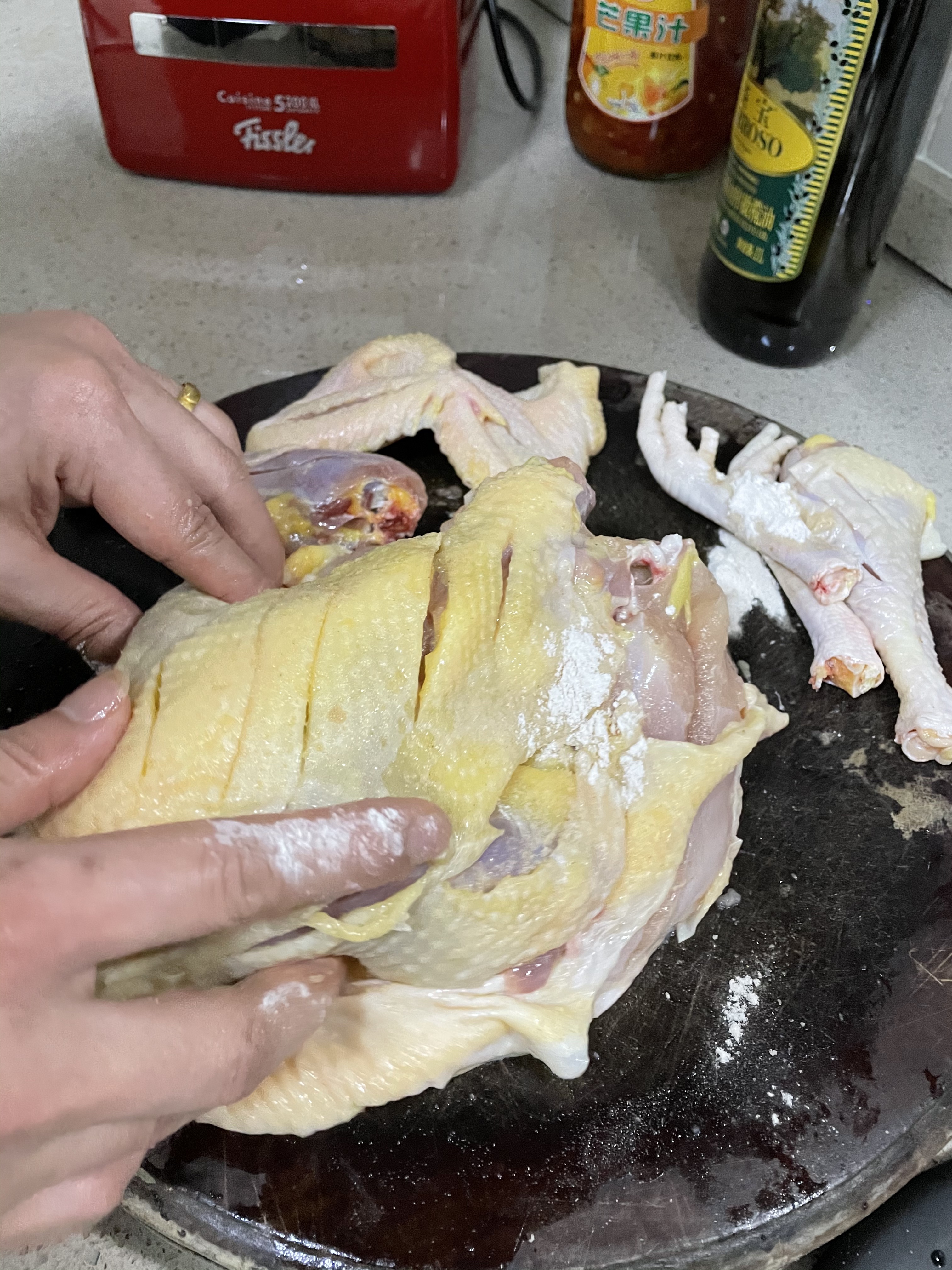 懒人盐焗鸡的做法 步骤4