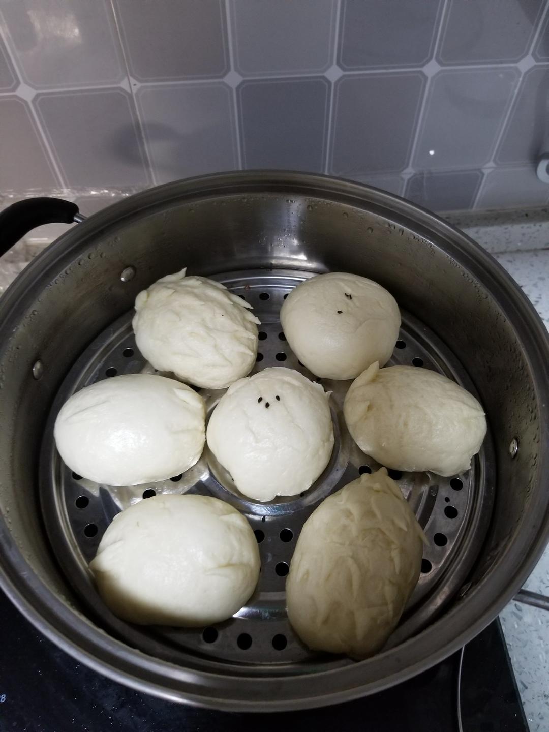 自制无油奶黄包