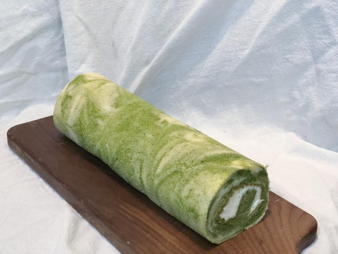 大理石抹茶蛋糕卷的做法