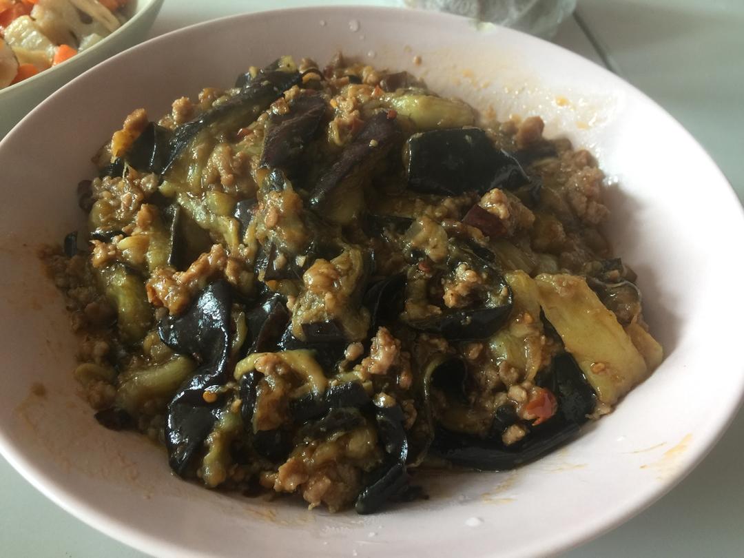 红烧肉沫茄子