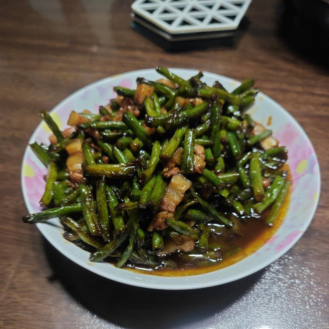 豆角炒肉丝