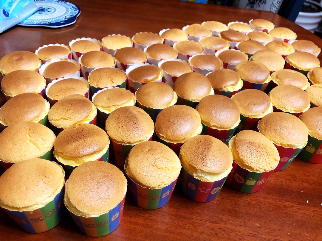 纸杯蛋糕 8寸戚风蛋糕的量